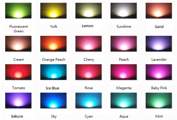 Spezial LEDs 5 mm Sonderfarben Pastell Serie