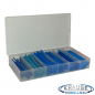 Preview: Schrumpfschlauch Sortiment in Box 100-teilig blau