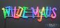 Preview: Schriftzug Wilde Maus, adressierbare RGB Pixel LEDs, Modell Wilde Maus