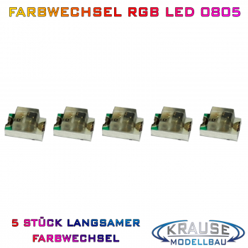 Miniatur Lichtleiste 5 SMD LEDs Typ 0805 orange Modellbahn Kirmes Modellbau