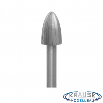 Vanadium Stahlfräser Geschoss Durchmesser 6mm, Schaft 3mm