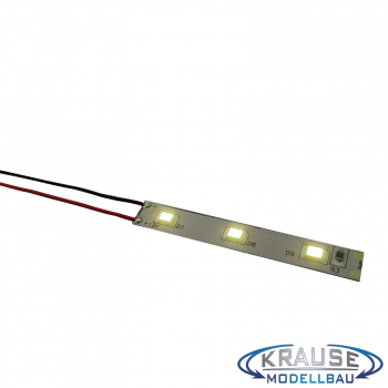 LED Flexstripe hochflexibel mit Litze 3 hellweisse LEDs