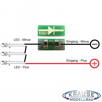 5mA Mini Konstantstromquelle für LEDs KSQ1