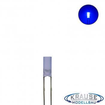 Zylinder LED 3mm blau diffus
