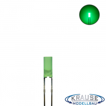 Zylinder LED 3mm grün diffus