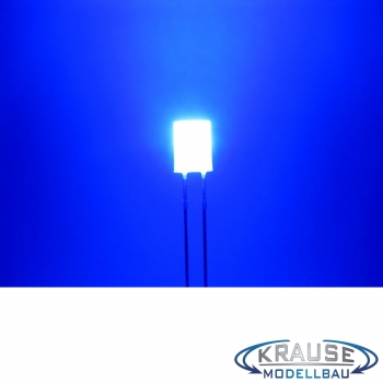 Zylinder LED 5mm blau diffus