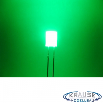 Zylinder LED 5mm grün diffus
