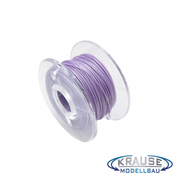 Mikrokabel Litze flexibel FEP 0,014mm² violett 10 Meter Spule