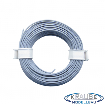 Schaltlitze Miniaturkabel Litze flexibel LIY 0,14 mm² grau 10 Meter Ring
