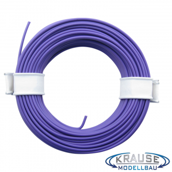 Schaltlitze Miniaturkabel Litze flexibel LIY 0,25 mm² violett 10 Meter Ring