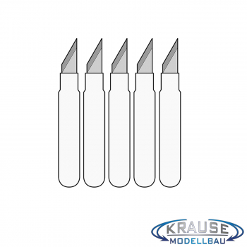 5 Ersatzmesser für Präzisions Schablonen- / Kurvenmesser MS02