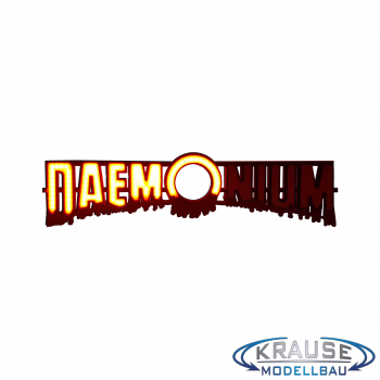 Daemonium Schriftzugplatine adressierbare LEDs passend für Faller 140418 fertig montiert