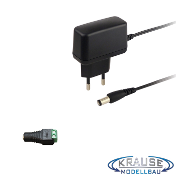 Steckernetzteil 5 Volt / 1 A inkl. DC Adapter Hohlbuchse auf Schraubklemme