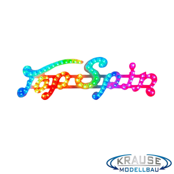 Top Spin Schriftzugplatine (rot) adressierbare LEDs passend für Faller 140431