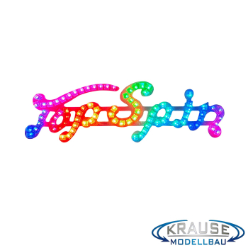 Top Spin Schriftzugplatine (rot) adressierbare LEDs passend für Faller 140431