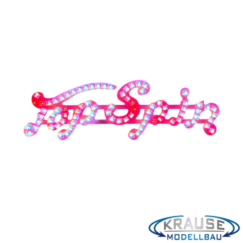 Preview: Top Spin Schriftzugplatine (rot) adressierbare LEDs passend für Faller 140431
