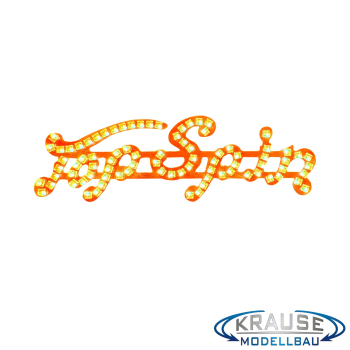 Top Spin Schriftzugplatine (rot) adressierbare LEDs passend für Faller 140431