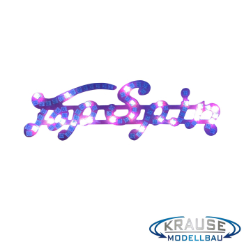 Top Spin Schriftzugplatine (rot) adressierbare LEDs passend für Faller 140431
