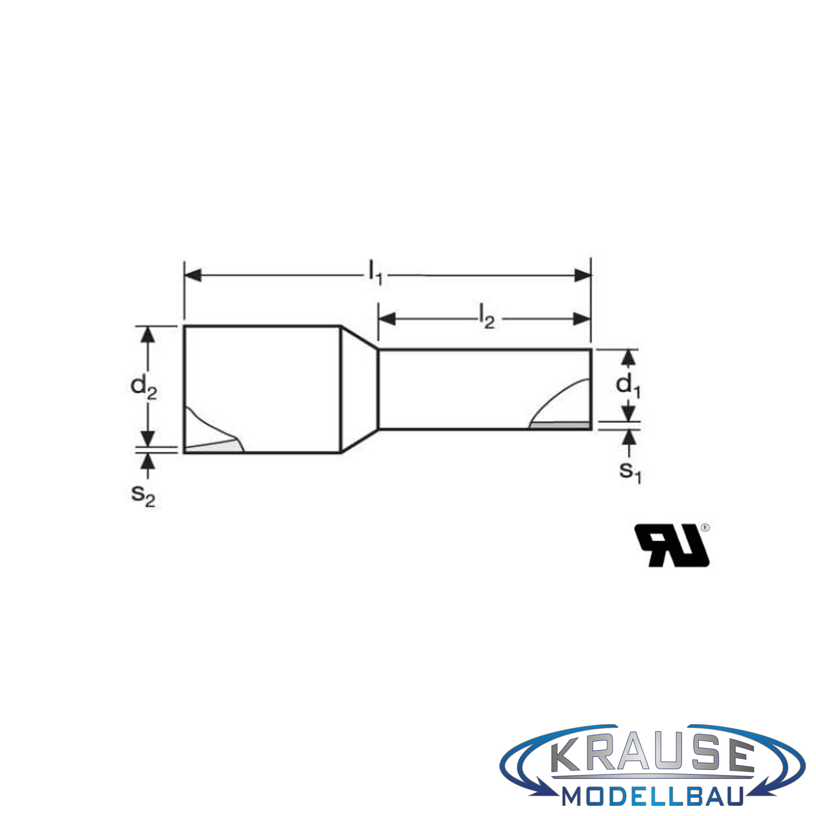 100 Aderendhülsen isoliert 1,0mm² N rot DIN 46228 Teil 4 - Krause Modellbau