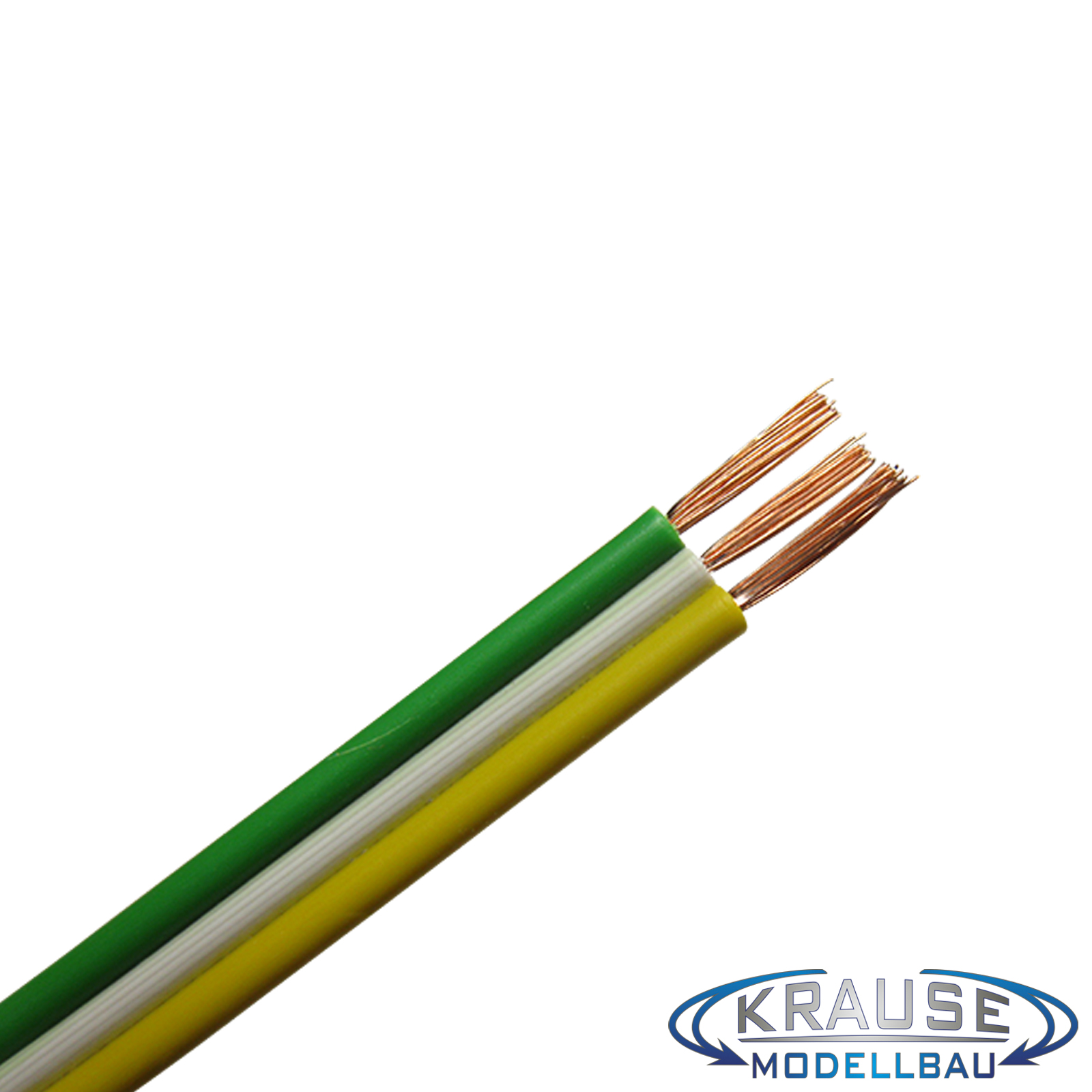 25m Kabel Litze Drillingslitze 3x0,14mm² gelb/weiß/grün Schaltlitze MINITRIX 