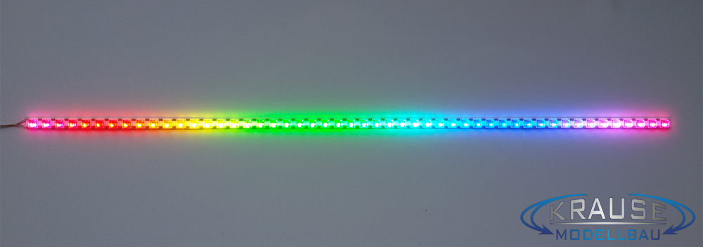 SMARTSTRIPE RGB PIXEL Starter Set II: Lichtleiste 200 mm / 50 LEDs plus  Controller - Krause Modellbau