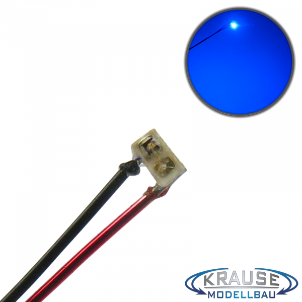 SMD-LED Typ 0201 blau, klares Gehäuse mit Kupferlackdraht