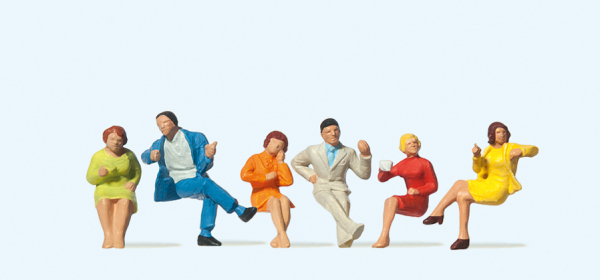 Figuren 1:87 Sitzende Personen Preiser 14103
