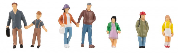 Figuren 1:87 Eltern mit Kindern Faller 151666