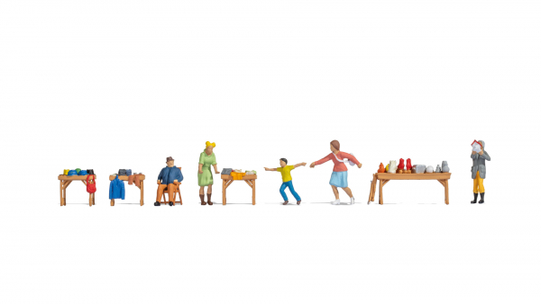 Figuren 1:87 Themenwelt Flohmarkt Noch 16281