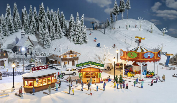 Aktions Set Weihnachtsmarkt Faller 190143, Bausatz
