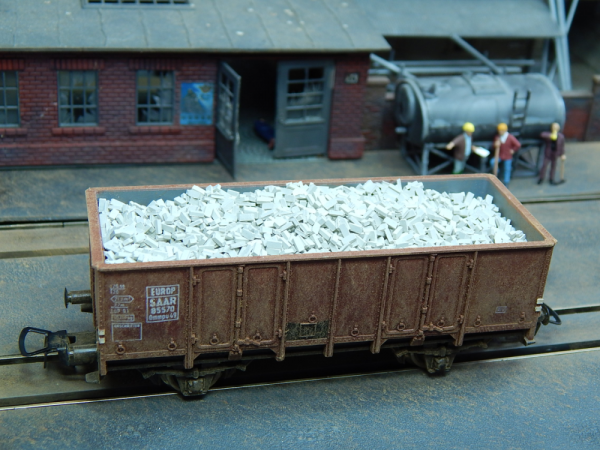 1:87 Ziegel (NF) grau hell 12000 Stück, Juweela 28009