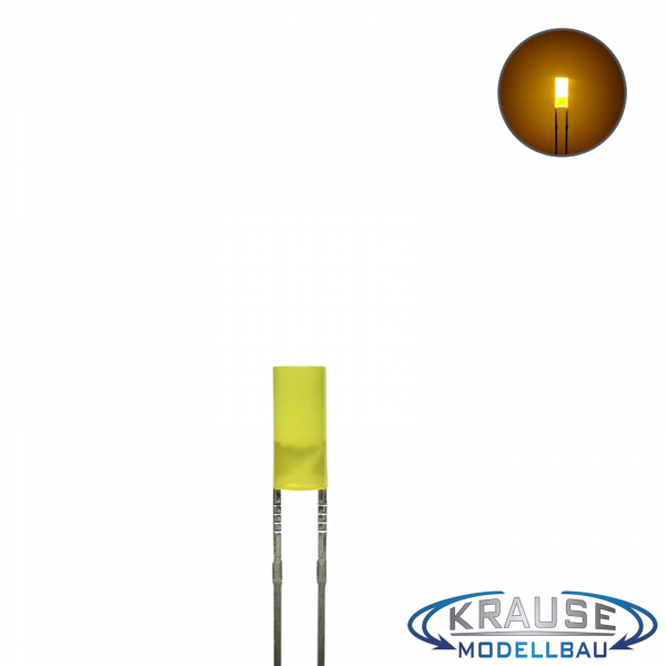 Zylinder LED 3mm gelb diffus