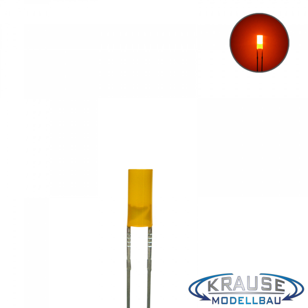 Zylinder LED 3mm orange diffus