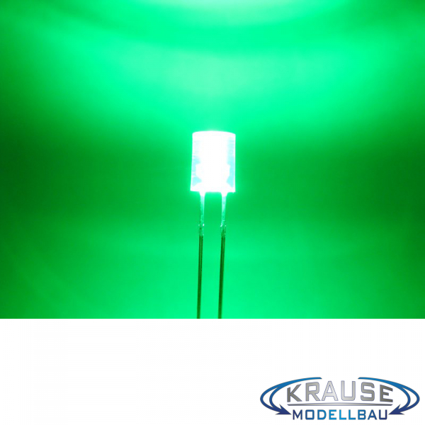 Zylinder LED 5mm grün klar