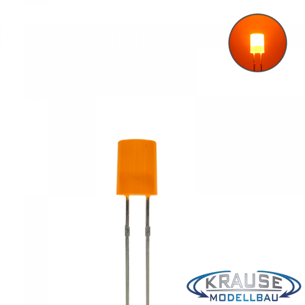 Zylinder LED 5mm orange diffus