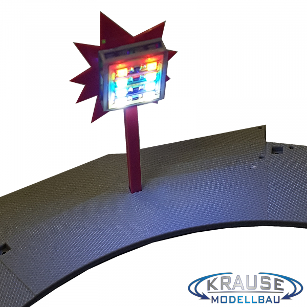 Lichtmastbeleuchtung LED Typ 1206 Lichtkasten Nachrüstsatz fertig verdrahtet für Faller Break Dancer 140440 Anzahl wählbar