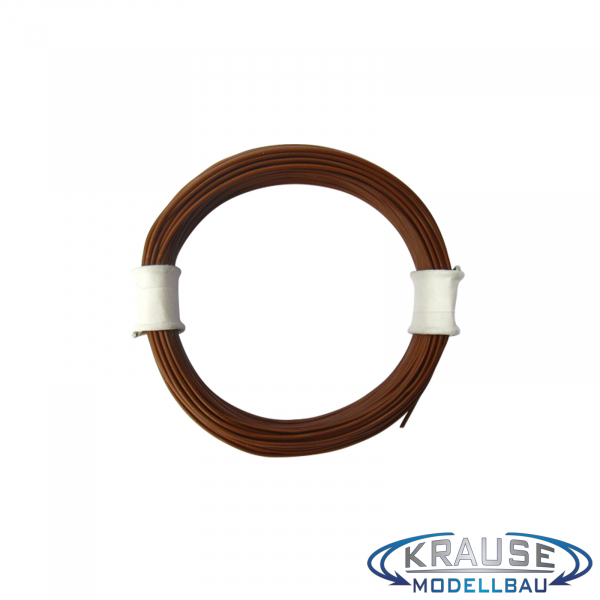 Schaltlitze Miniaturkabel LIFY 0,04 mm² hochflexibel braun 10 Meter Ring