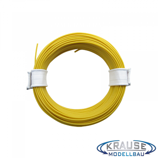 Schaltlitze Miniaturkabel LIFY 0,05 mm² hochflexibel gelb 10 Meter Ring