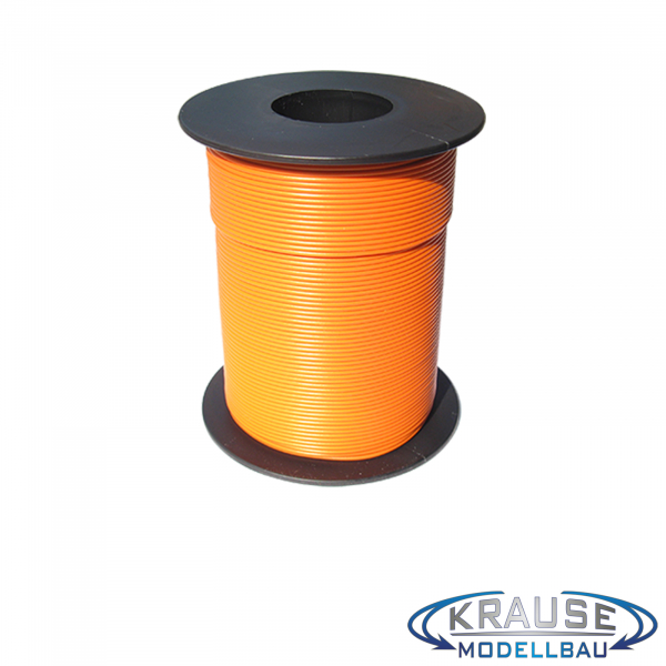 Schaltlitze Miniaturkabel Litze flexibel LIY 0,14 mm² orange 100 Meter Spule