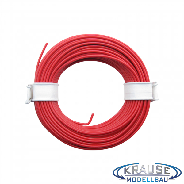 Schaltlitze Miniaturkabel Litze flexibel LIY 0,14 mm² rot 10 Meter Ring