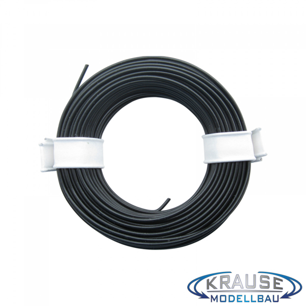 Schaltlitze Miniaturkabel Litze flexibel LIY 0,14 mm² schwarz 10 Meter Ring
