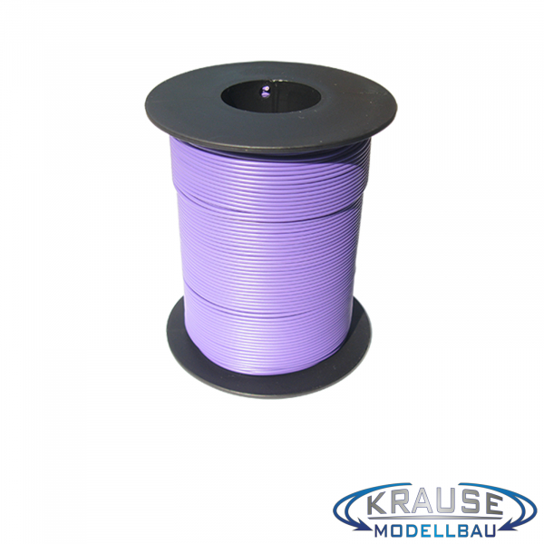 Schaltlitze Miniaturkabel Litze flexibel LIY 0,14 mm² violett 100 Meter Spule