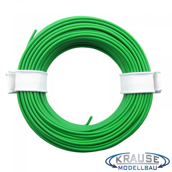 Schaltlitze Miniaturkabel Litze flexibel LIY 0,25 mm² grün 10 Meter Ring