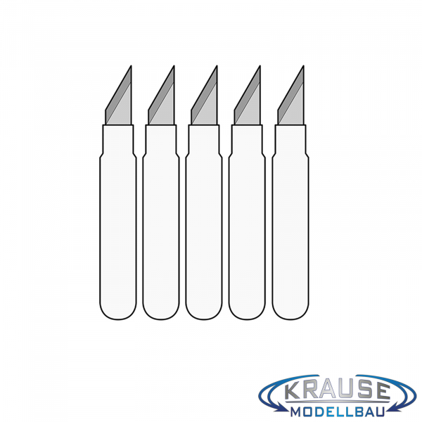 5 Ersatzmesser für Präzisions Schablonen- / Kurvenmesser MS02