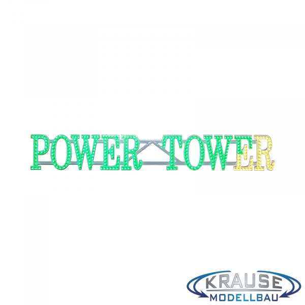 Power Tower Schriftzugplatine adressierbare LEDs passend für Faller 140325