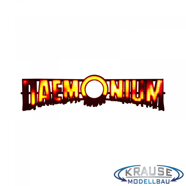 Daemonium Schriftzugplatine adressierbare LEDs passend für Faller 140418