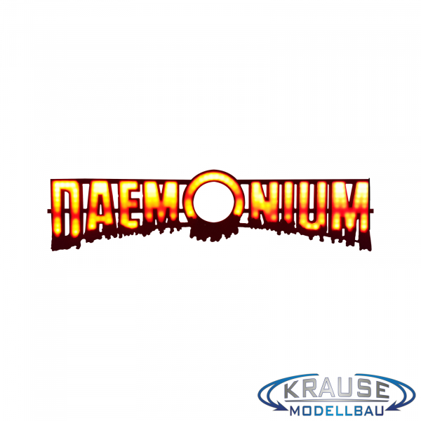 Daemonium Schriftzugplatine adressierbare LEDs passend für Faller 140418