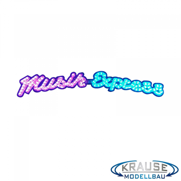 Musik Express Schriftzugplatine adressierbare LEDs passend für Faller 140437