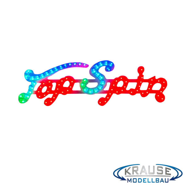 Top Spin Schriftzugplatine (rot) adressierbare LEDs passend für Faller 140431