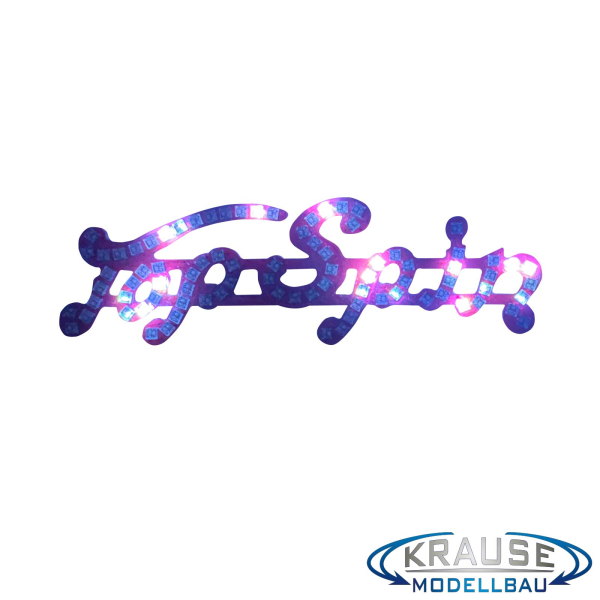 Top Spin Schriftzugplatine (rot) adressierbare LEDs passend für Faller 140431